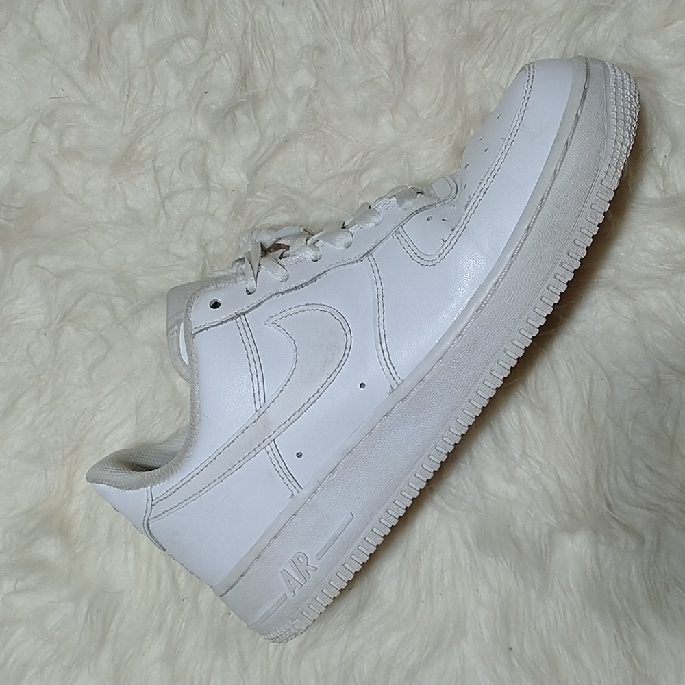 Nike Air force 1 low white leather sneakers women's sz 8
